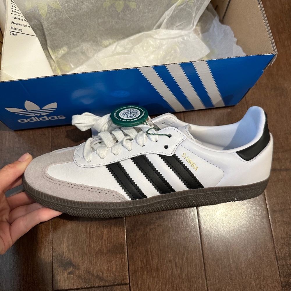 Adidas sambas white